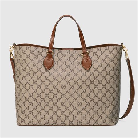 gucci gg supreme tote bag price|gucci gg supreme reversible tote.